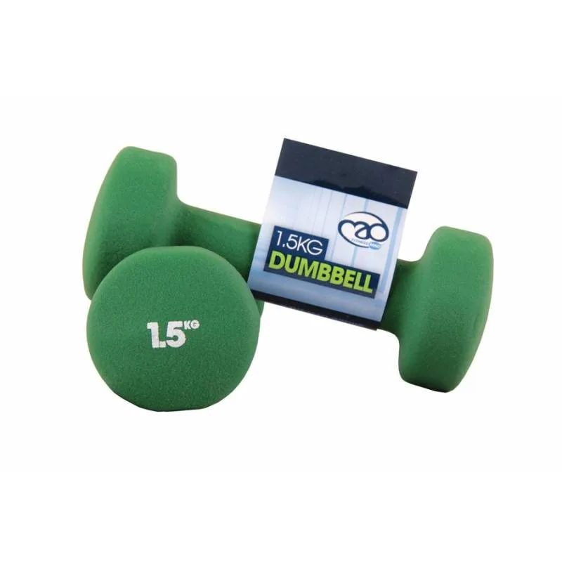 Set 2 Dumbells Neopreen Fitness Mad 1,5 kg