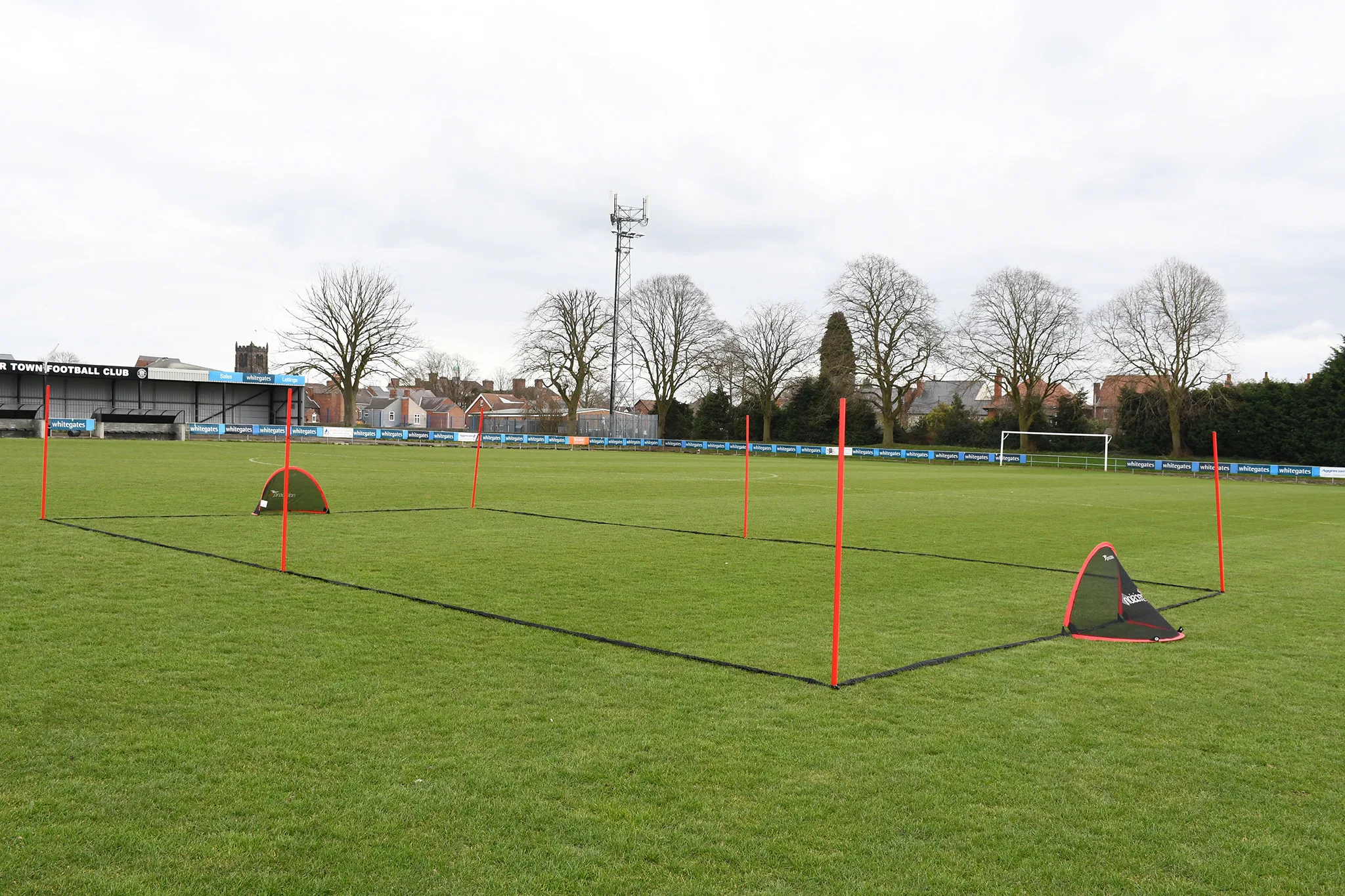 Veldbelijning te gebruiken als voetbalveld