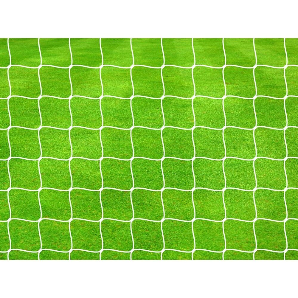 Voetbaldoelnet wit 120x120mm