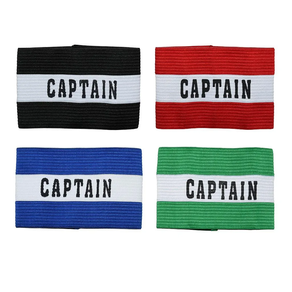 Aanvoerdersbanden met de tekst captain
