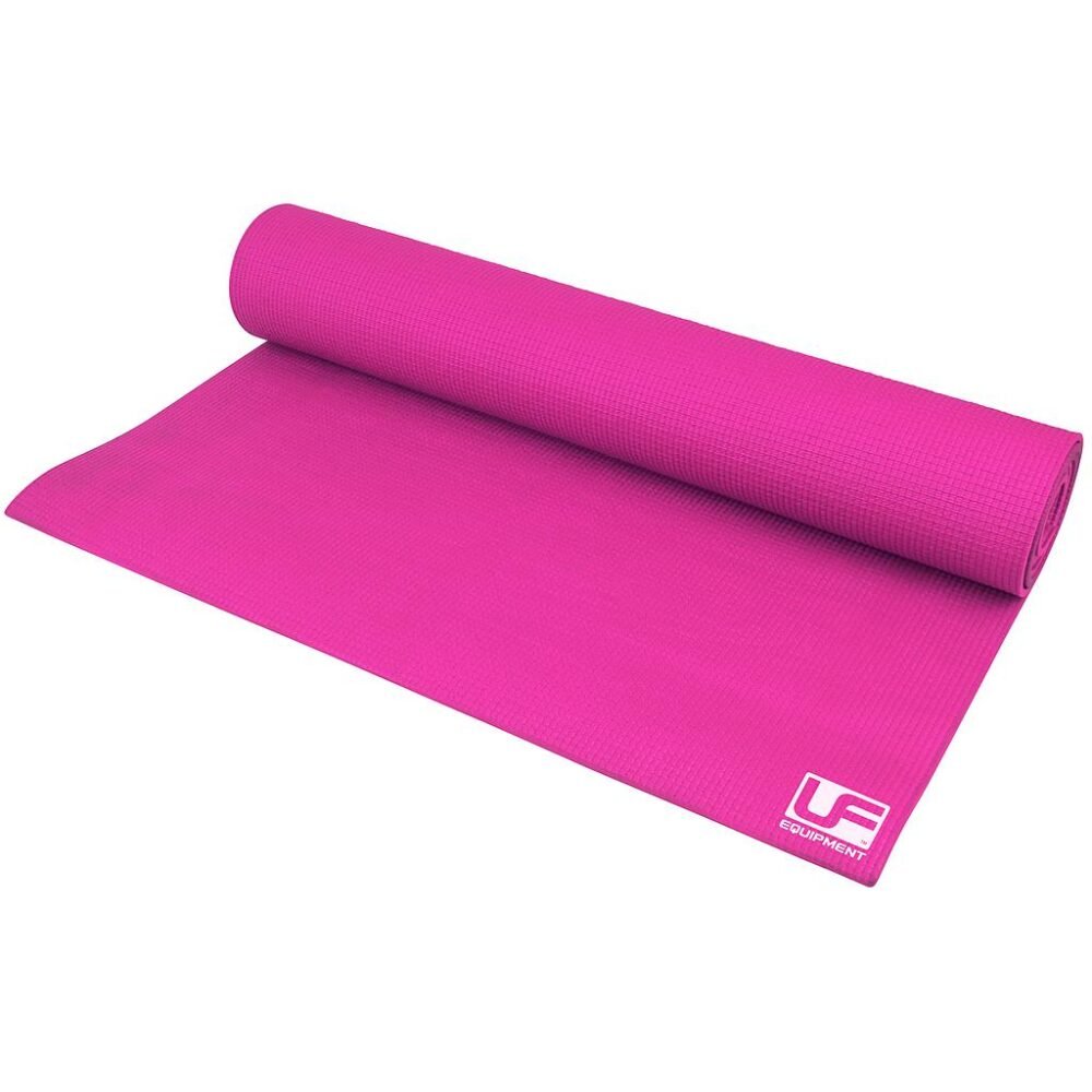 Yoga mat in de kleur roze