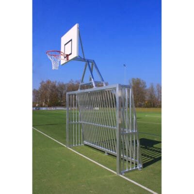 Antivandalen voetbaldoel met basket