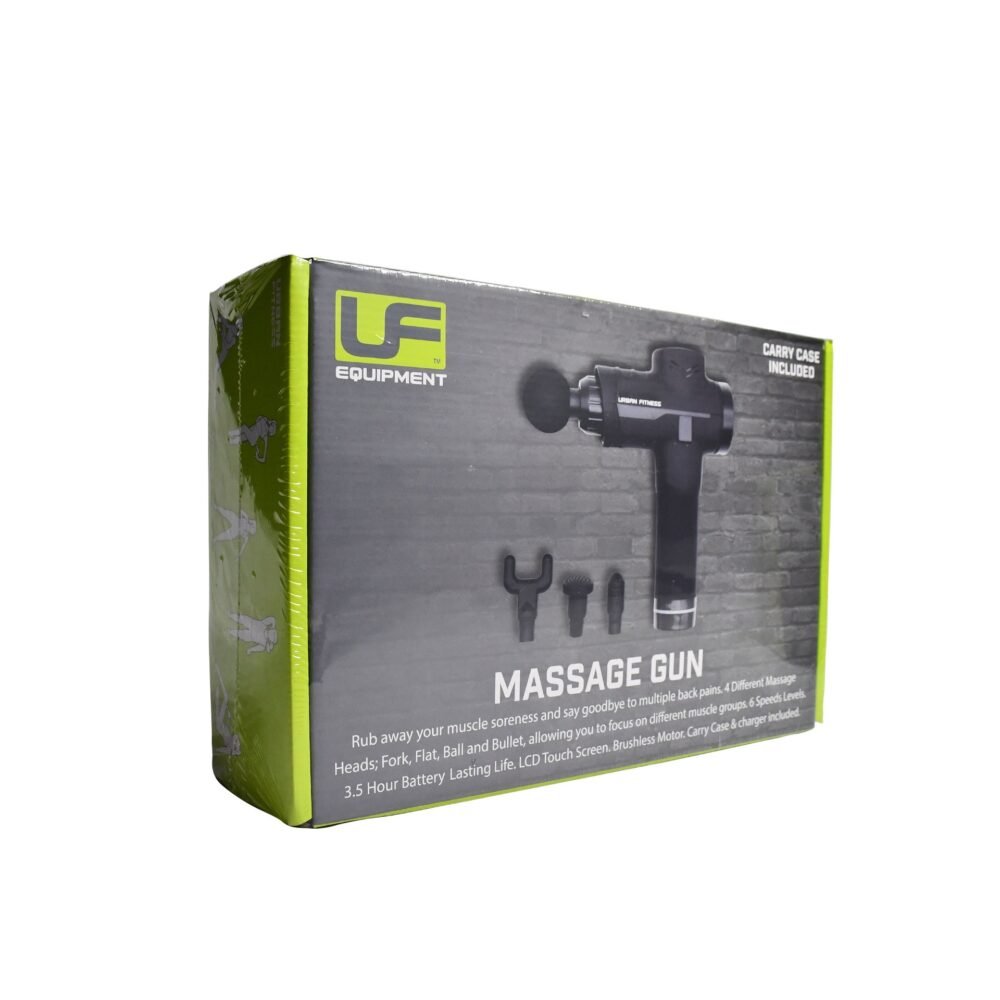 Massage gun in verpakking