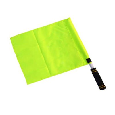 Grensrechtervlagset Fluor Geel