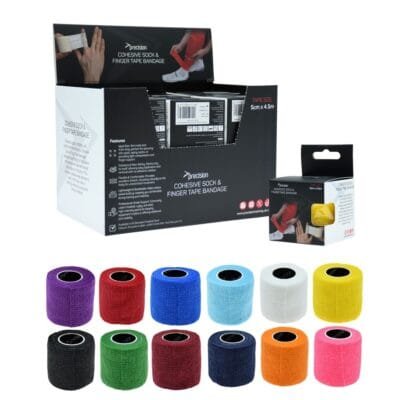 Precision sokkentape en vingertape in diverse kleuren