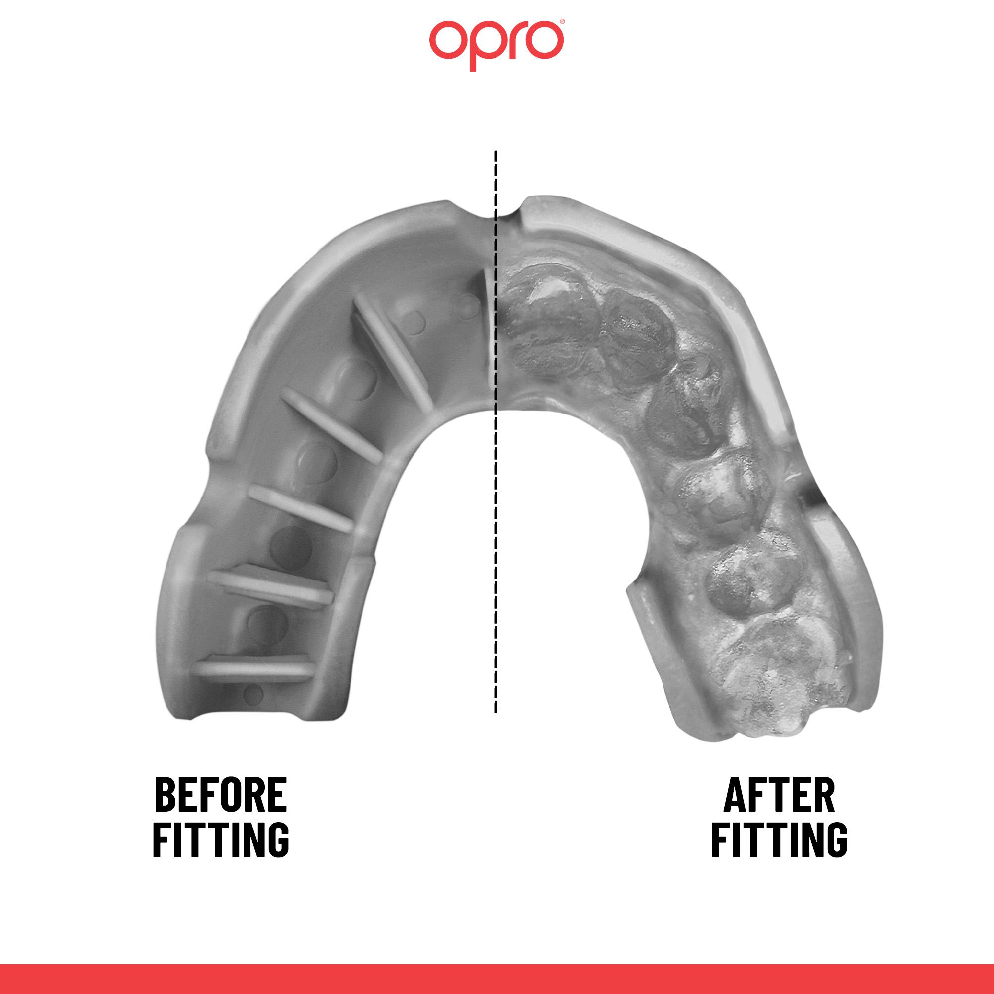 OPRO Silver Self-Fit hockeybitje - Afbeelding 2