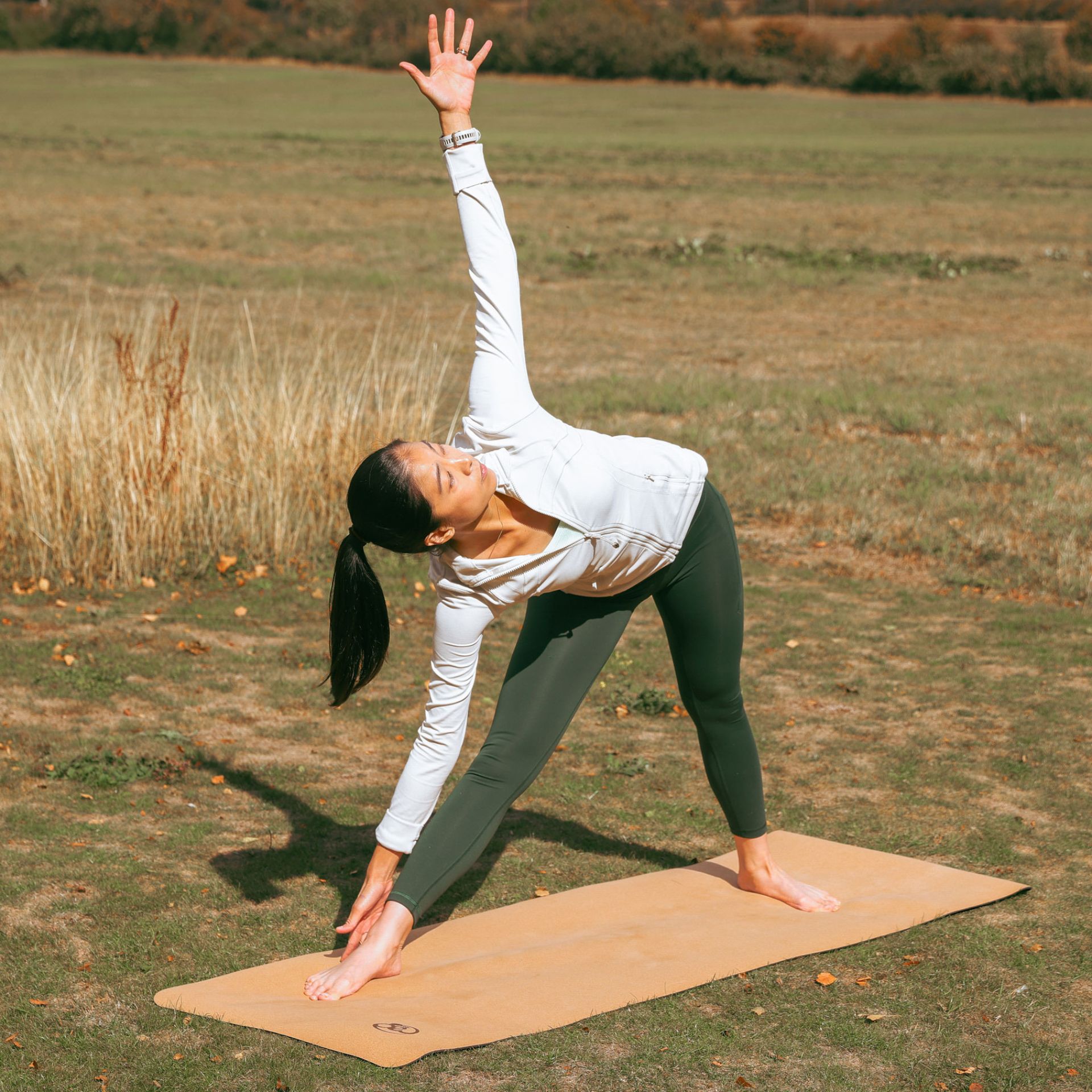 Fitness Mad Yogamat kurk 4 mm - Afbeelding 2