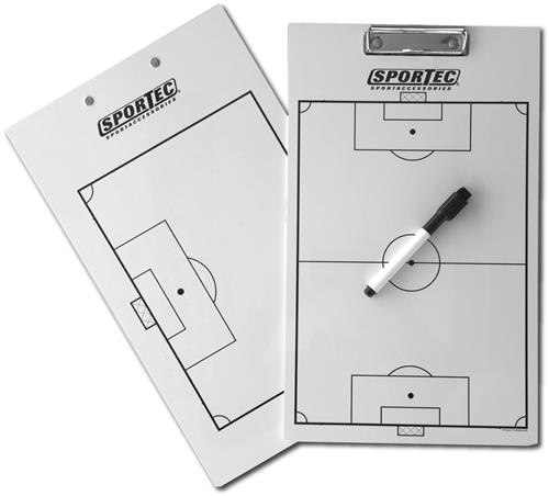 Coachbord met clip voetbal